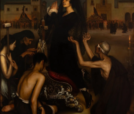 La Saeta — Julio Romero de Torres, 1918 Reproducción fotográfica de La Saeta de Julio Romero de Torres